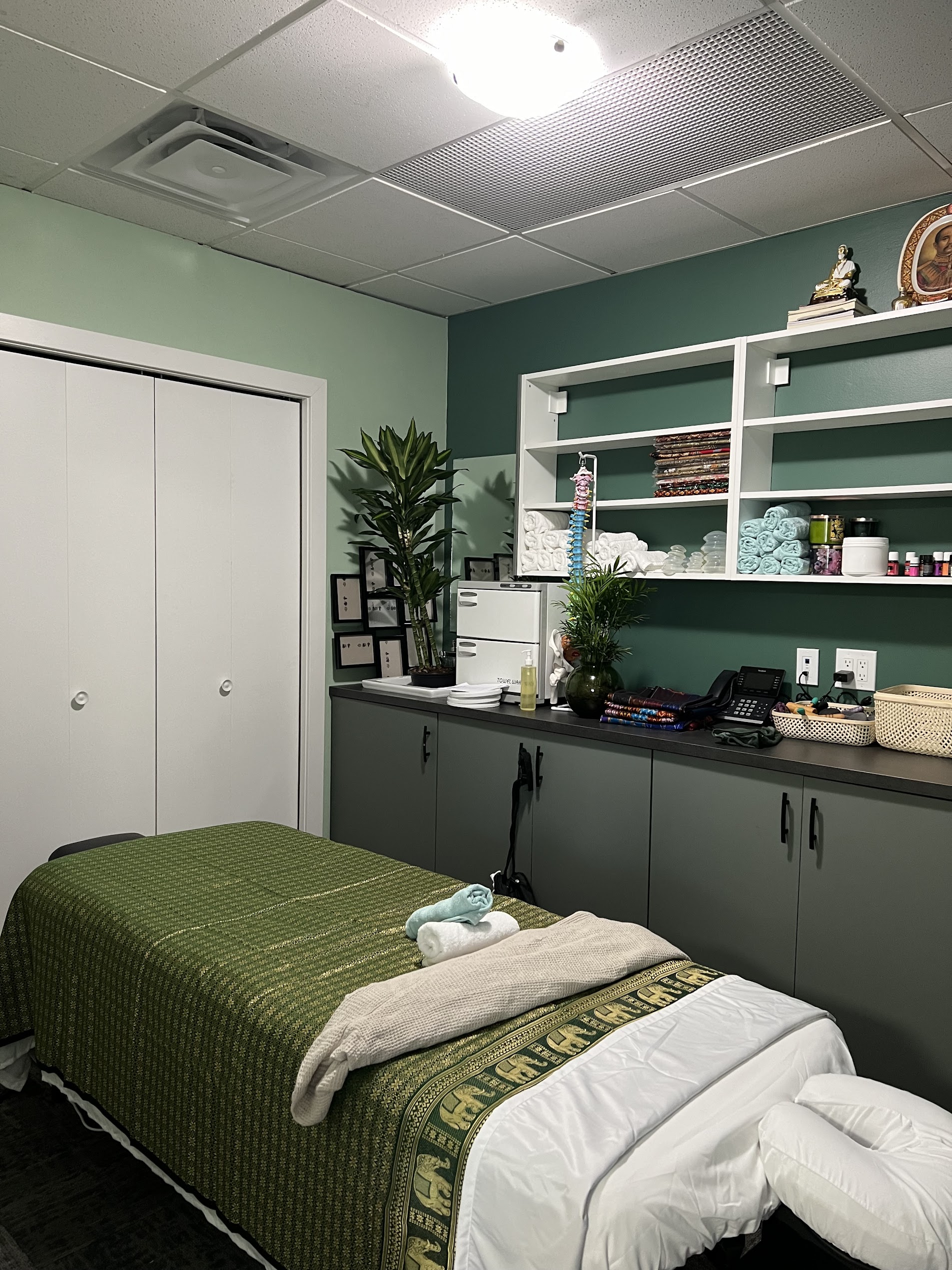 Traditional Thai massage treatment room at Thai Healing Hands